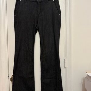 Chico's Straight Leg Women's Jeans in Dark Black Wash